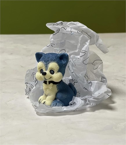Шоколадная фигура Шенок Хаски, 7,5х6 см. 10587 - фото 10452