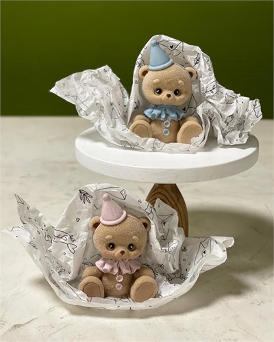 Шоколадная фигура Мишка в колпачке, 8,5х6 см. 10607 - фото 10463