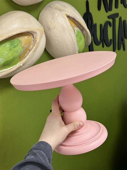 Тортовница "Оливия, розовая" 28 см.  - фото 11123
