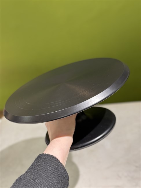 Поворотный стол, диаметр 30 см метал, черный - фото 11178