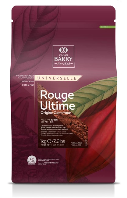 Какао-порошок Rouge Ultime 20-22%, из камерунских какао-бобов Cacao Barry 1 кг. - фото 11907