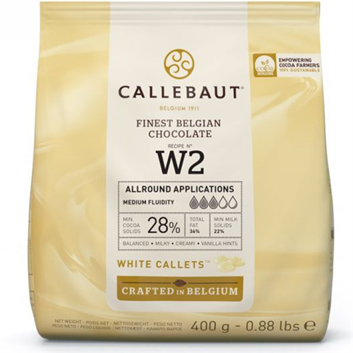 Шоколад белый W2  28%, Callebaut 400г W2-E0-D94 - фото 13112