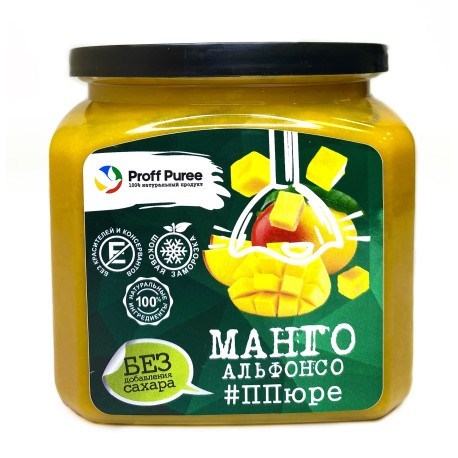 Proff Puree Манго без сахара 500 гр. 16851 - фото 13276