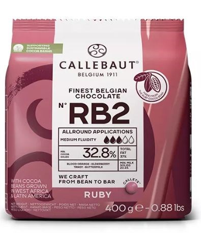 Рубиновый шоколад Ruby Callebaut 0,4 кг CHR-Q37RB2-E0-D94 - фото 13527