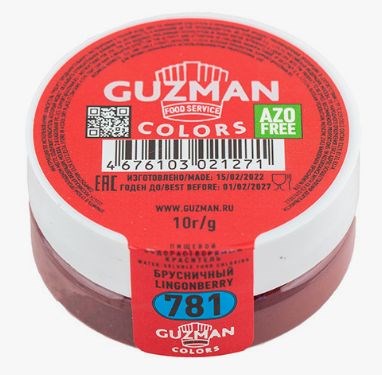 781 Краситель Брусничный - водорастворимый краситель GUZMAN - 10г 781 - фото 13866