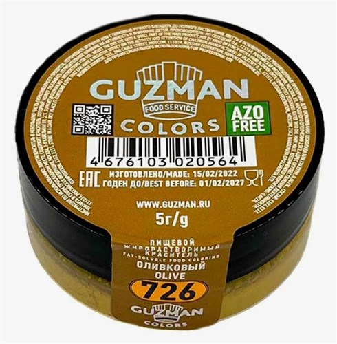 726 Краситель Оливковый - жирорастворимый краситель GUZMAN - 5г 726 - фото 13870