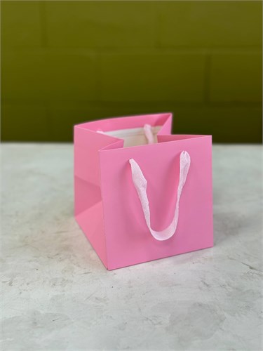 Пакет подарочный для коробок, розовый 16х16х16 см. AMN16161612Pink - фото 14245