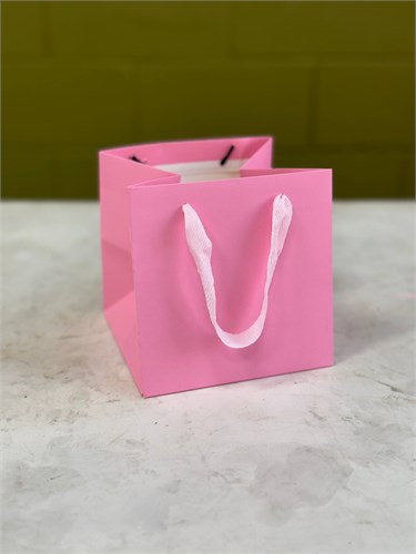 Пакет подарочный для коробок, розовый 21х21х21 см. AMN21212112Pink - фото 14249