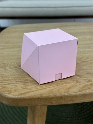 #317 Коробка для десерта (1) розовая, 10х10х10 см 19057 - фото 14454