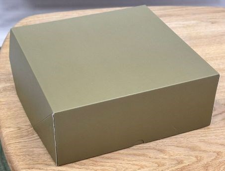 #325 Коробка для торта 26х26х10 см, зеленый 19453 - фото 14483