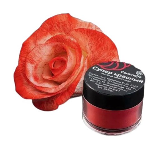 Пыльца кондитерская Супер Красная Caramella 4 гр 19846 - фото 14615