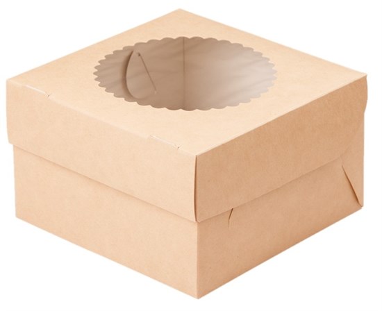 #78 Упаковка для кексов и маффинов ECO MUF 4 (160*160*100 мм) - фото 4556