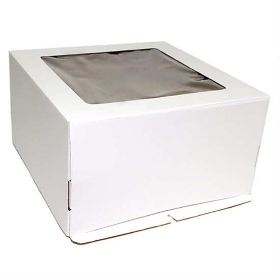 #10 Коробка для торта 30х30х13 см, с окном - фото 4827