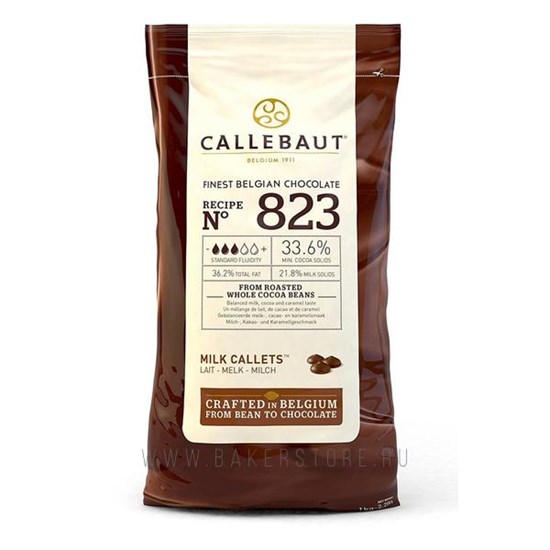 Шоколад молочный № 823 - 33.6%, Callebaut 10 кг - фото 4892