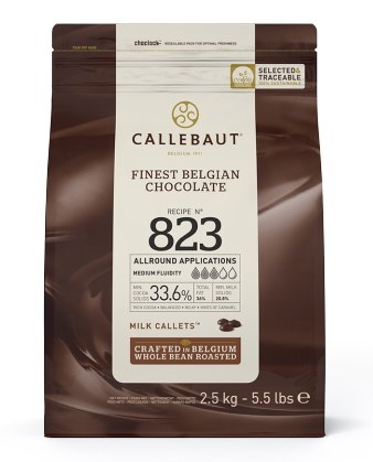 Шоколад молочный № 823 - 33.6%, Callebaut 2.5 кг - фото 4901