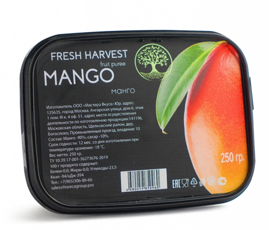 Пюре Манго "Fresh Harvest" 0,2 кг. - фото 5463