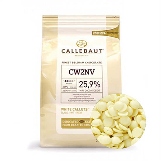 Шоколад белый W2  25.9%, Callebaut 2,5 кг - фото 5774