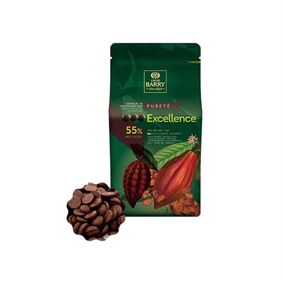 Шоколад темный EXCELLENCE 55%,Cacao Barry 250г - фото 5775