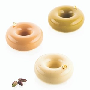 DONUTS80. Форма силиконовая ДОНАТС ГУРМАН 80, Silikomart DONUTS80 - фото 7016