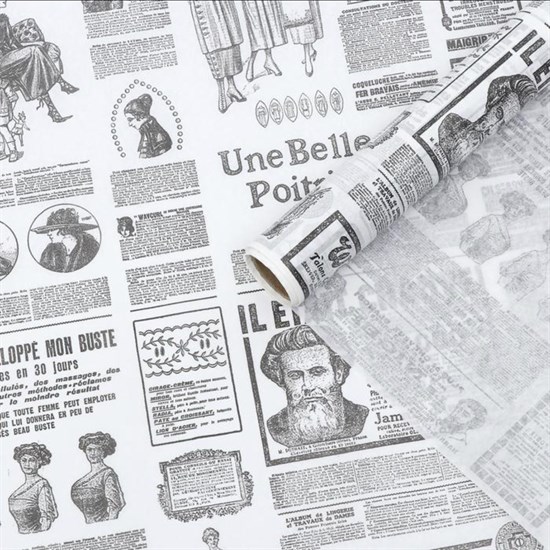 Бумага силиконизированная «Газета», 0,38 х 5 м - фото 7231