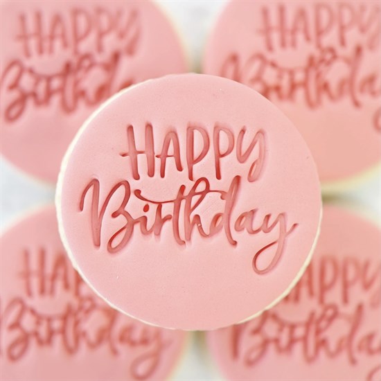 Штамп Happy Birthday - Sweet Stamp Cookie/Cupcake Embosse  Sweet-Stamp - фото 7312