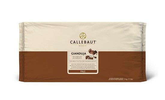 Молочный шоколад с ореховой пастой джандуя, Callebaut 5кг - фото 7620