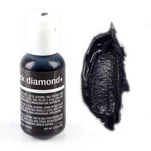 Гелевый краситель водорастворимый Черный бриллиант Black Diamond, Chefmaster 20 г - фото 7815