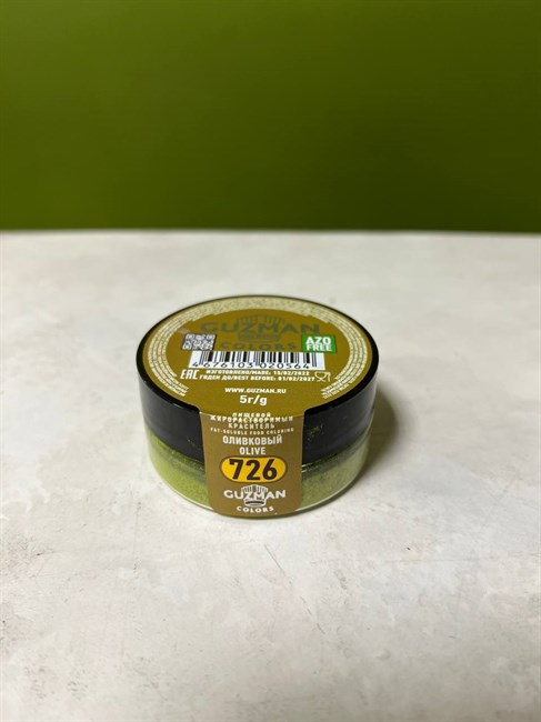 726 Краситель Оливковый - жирорастворимый краситель GUZMAN - 5г - фото 9994