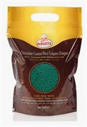 K060110. Украшение шоколадное ШАРИКИ КРИСПИ зеленые 1 кг, KATSAN, Турция,