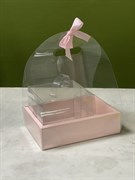 #231 Коробка для бенто торта и цветов, розовый 