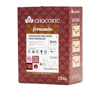 Молочный шоколад "Fernando" 34,1 % Chocovic, 1,5 кг. 