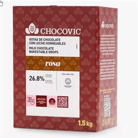 {{photo.Alt || photo.Description || 'Термостабильные капли &quot;Rosa&quot; из молочного шоколада 28,3% Chocovic 1.5 кг'}}