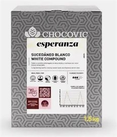 {{photo.Alt || photo.Description || 'Белая твердая лауриновая глазурь &quot;Esperanza&quot; Chocovic, 1,5 кг.'}}