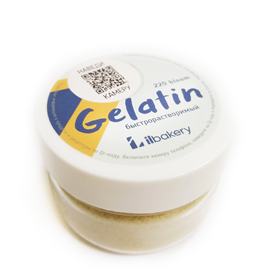 {{photo.Alt || photo.Description || 'Желатин пищевой говяжий халяль 220bloom ILBAKERY,  50г'}}