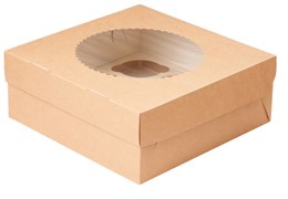 #80 Упаковка для кексов и маффинов ECO MUF 9 (250*250*100 мм)
