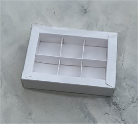 #108 Коробка для конфет с пластиковой крышкой 155*115*30 мм (6)