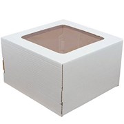 #12 Коробка для торта 35х35х25 см, с окном
