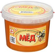 Мёд натуральный цветочный, 1кг., Россия