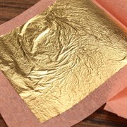 Пищевое золото MANETTI - "Листы 23К (E175)", 86х86 мм. (25 л.)