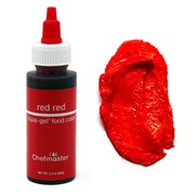 Гелевый краситель водорастворимый Красный Red Red  Chefmaster, 65 гр.