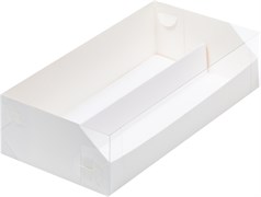 #186 Коробка для макарон с ложементом 210*110*55 мм (белая) (2)  НОВИНКА