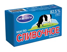 Масло Экомилк сливочное 82.5% 380 г