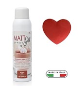 Краситель-спрей для шоколада и жирных масс Матовый Matt Silk Красный, 150 мл