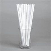 Трубочки для коктейля «Белые», набор 25 шт.