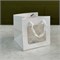 Пакет подарочный с окном белый , 15х15х15 SHAM15151512White - фото 12605